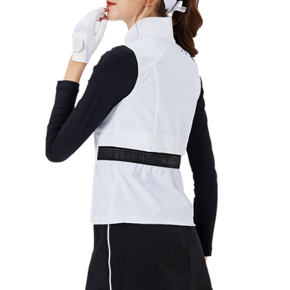 GoPlayer Women's Golf Waterproof Sports Vest (White)