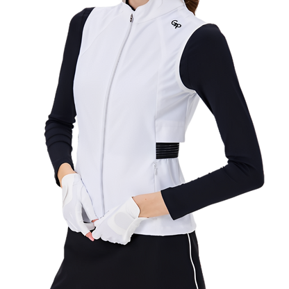 GoPlayer Women's Golf Waterproof Sports Vest (White)