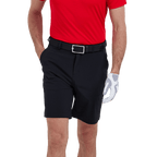 GoPlayer男沖孔透氣高爾夫短褲(黑)