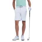 GoPlayer男沖孔彈性高爾夫短褲(白)