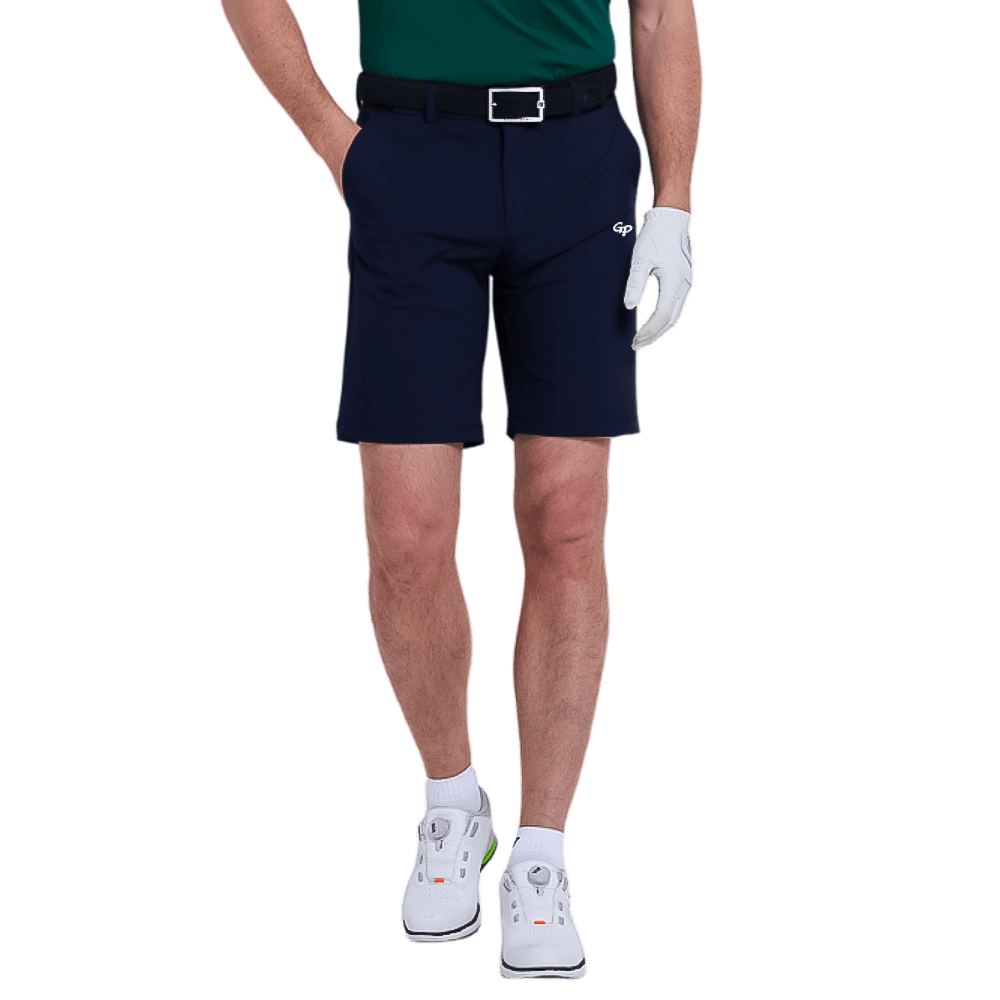 GoPlayer男沖孔彈性高爾夫短褲(藏青)2025