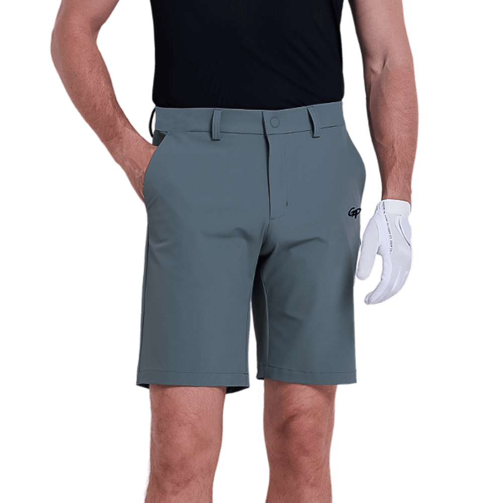 GoPlayer男沖孔彈性高爾夫短褲(深灰)2025