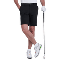 GoPlayer男沖孔彈性高爾夫短褲(黑)2025