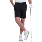 GoPlayer男沖孔彈性高爾夫短褲(黑)2025