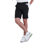 GoPlayer男沖孔彈性高爾夫短褲(黑)2025