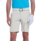 GoPlayer男沖孔彈性高爾夫短褲(淺灰)2025
