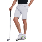 GoPlayer彈性腰圍快乾高爾夫短褲(白)