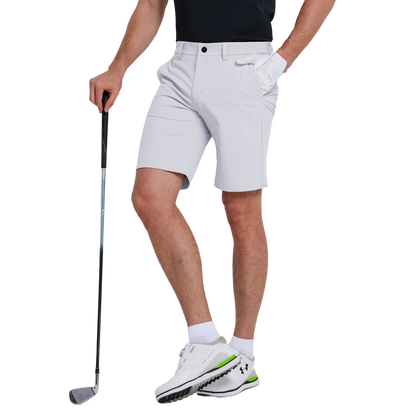 GoPlayer elastic waist quick-drying golf shorts (white)