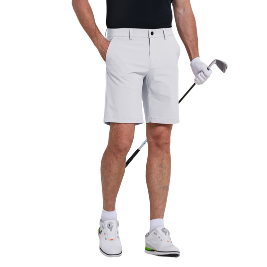 GoPlayer elastic waist quick-drying golf shorts (white)