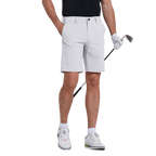 GoPlayer男彈性腰高爾夫短褲(白)