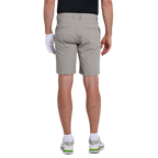 GoPlayer男彈性腰高爾夫短褲(淺灰)