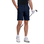 GoPlayer男彈性腰高爾夫短褲(藏青)