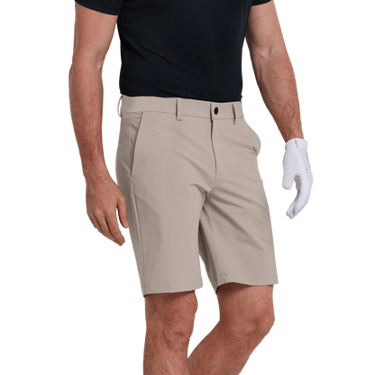 GoPlayer Men's Elastic Waist Golf Shorts (khaki)