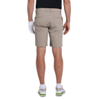 GoPlayer男彈性腰高爾夫短褲(卡其)