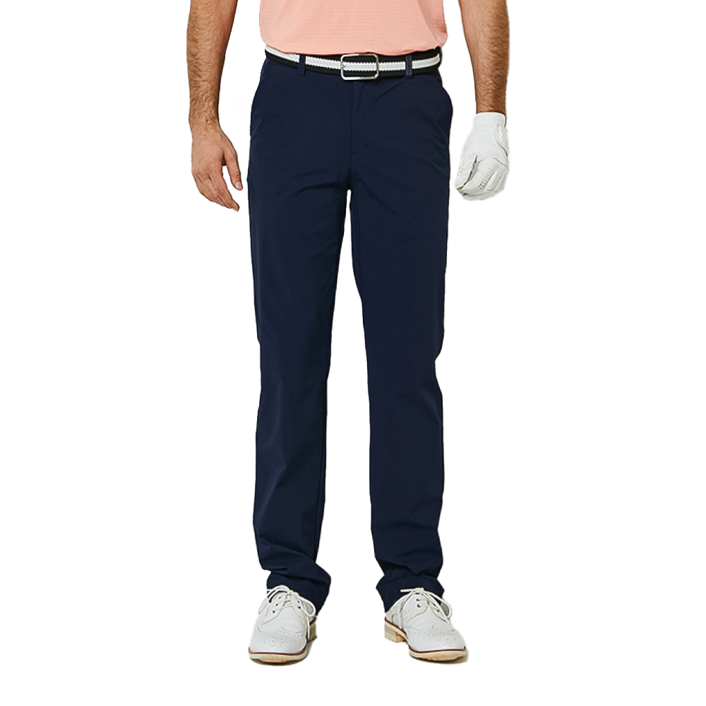 GoPlayer Men's Elastic Waist Golf Pants (Navy Blue)