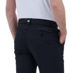 GoPlayer男沖孔透氣高爾夫長褲(黑)