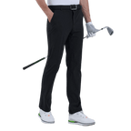 GoPlayer男冲孔防潑水高爾夫長褲(黑) 2024