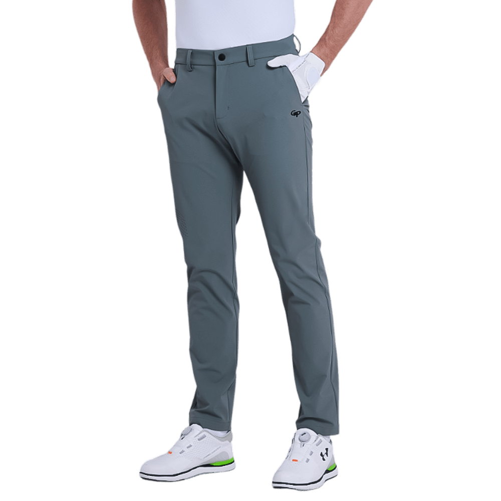 GoPlayer男吸濕排汗高爾夫長褲(深灰)2025
