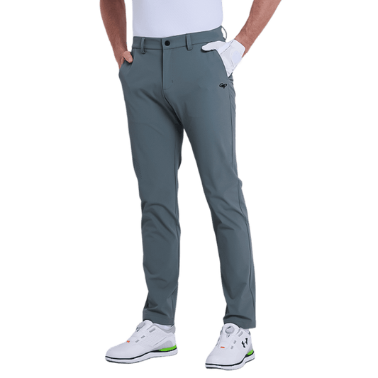 GoPlayer男吸濕排汗高爾夫長褲(深灰)2025