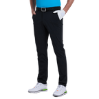 GoPlayer男彈性腰冲孔高爾夫長褲(黑)