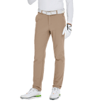 GoPlayer男秋冬彈力腰高爾夫長褲(卡其)