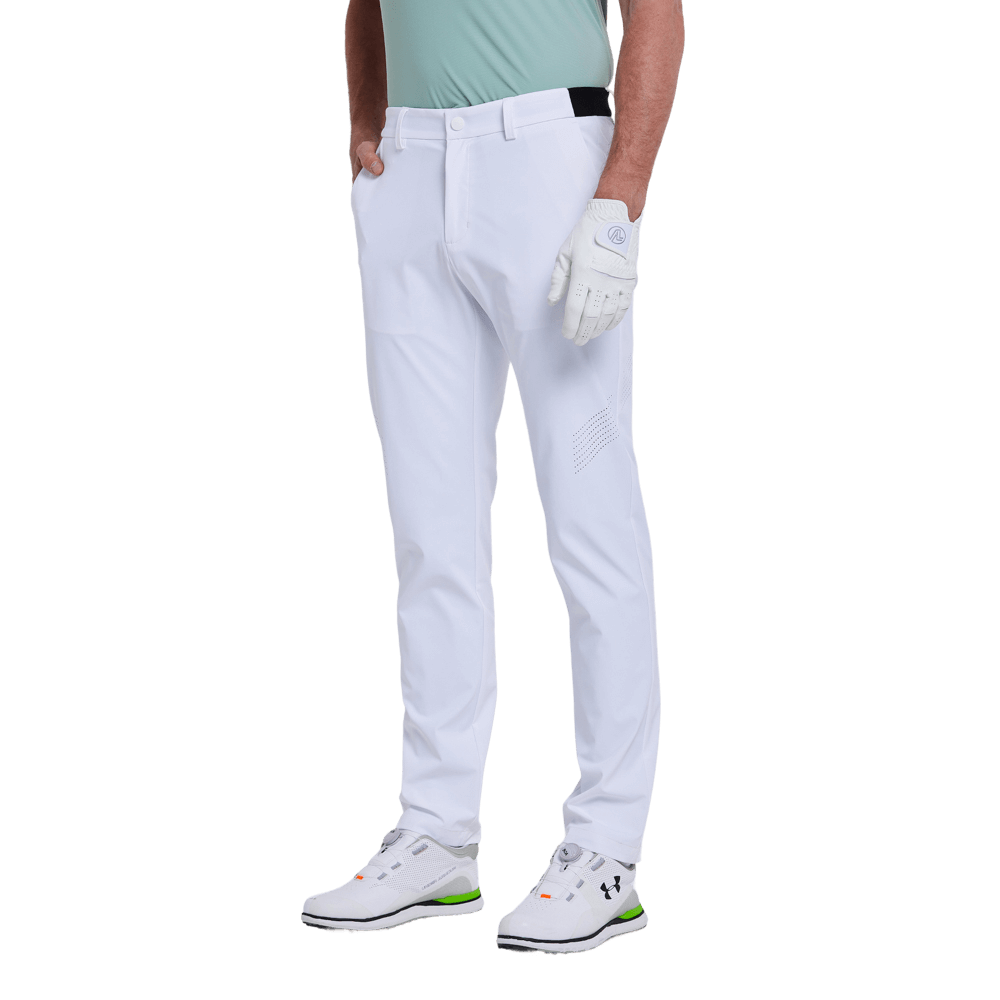 GoPlayer Men's Elastic Golf Pants (White)