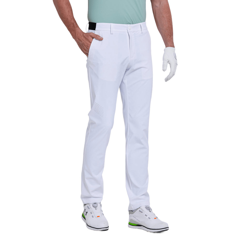 GoPlayer Men's Elastic Golf Pants (White)