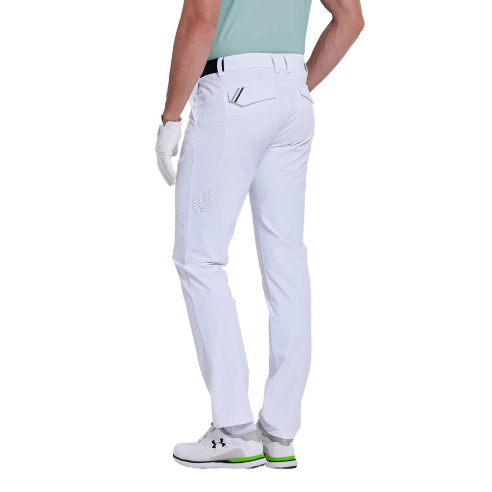 GoPlayer男彈性高爾夫長褲(白)