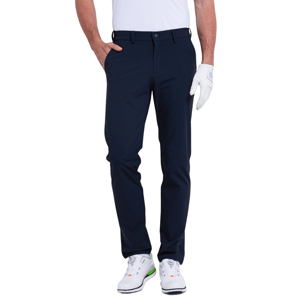 GoPlayer男彈性高爾夫長褲(藏青)