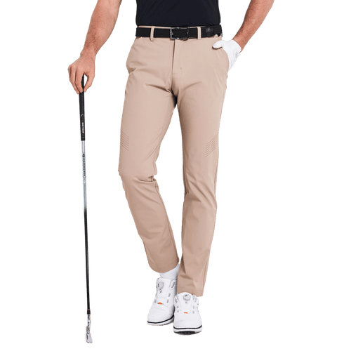 GoPlayer Men's Stretch Twill Golf Pants (Khaki)