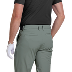 GoPlayer男四面彈高爾夫長褲(豆綠)