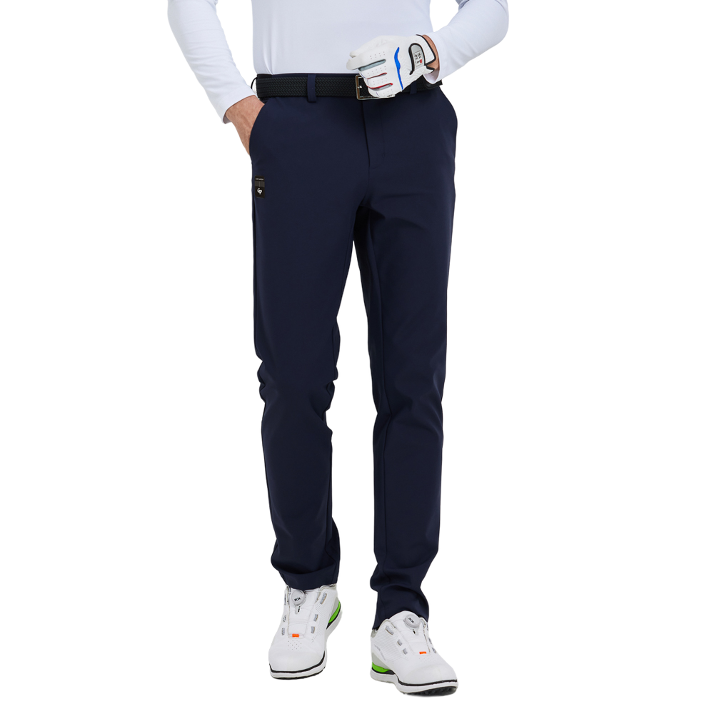GoPlayer男四面彈高爾夫長褲(藏青)