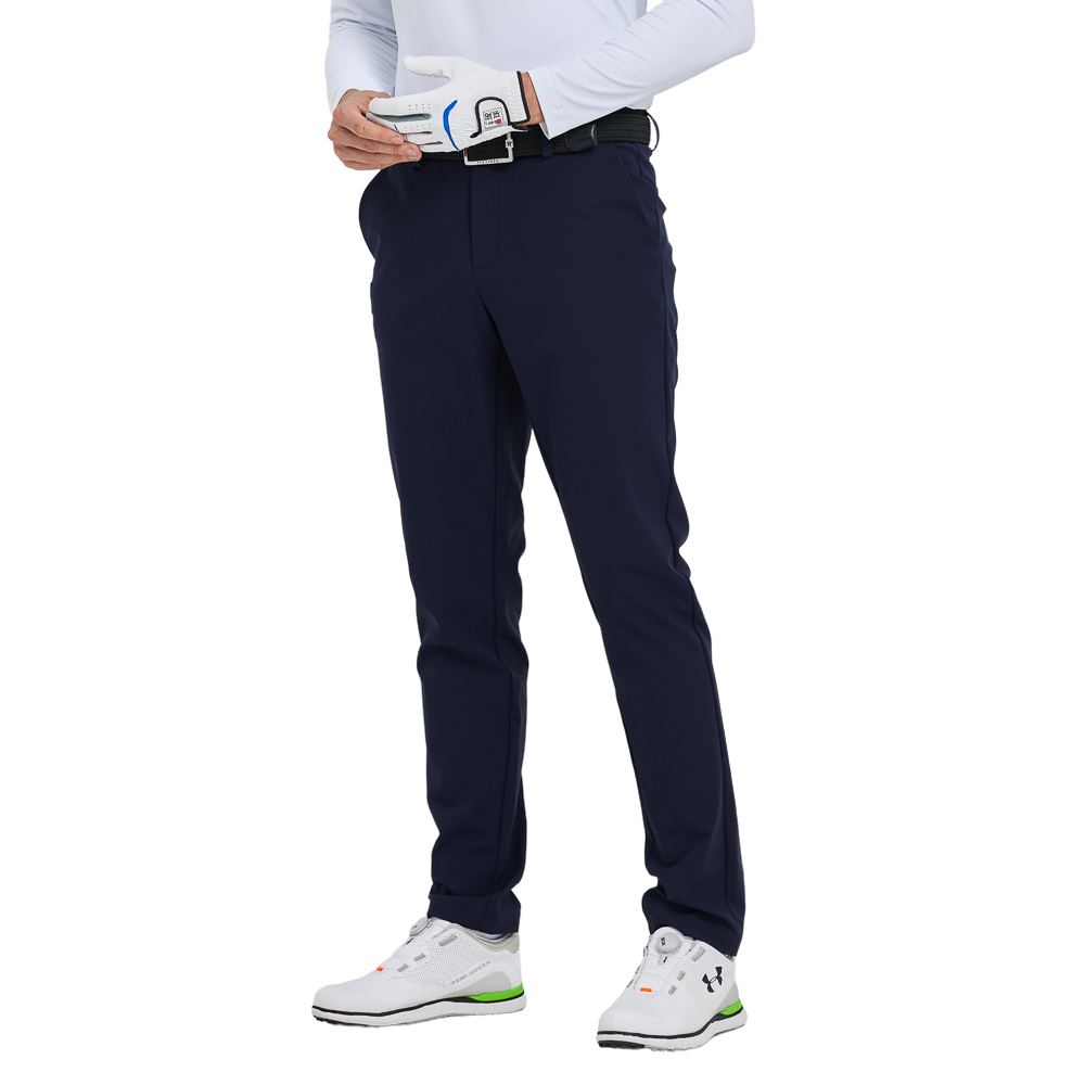 GoPlayer男四面彈高爾夫長褲(藏青)