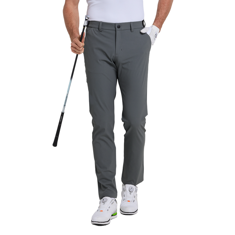 GoPlayer男四面彈高爾夫長褲(深灰)