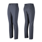 GoPlayer彈性腰圍快乾高爾夫長褲(灰格紋)