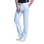 GoPlayer彈性腰圍快乾高爾夫長褲(淺灰藍)