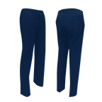 GoPlayer男彈性腰高爾夫長褲(暗藍)