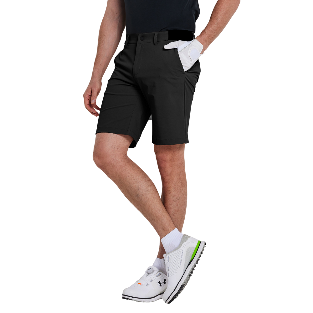 GoPlayer Men's Elastic Waist Quick Dry Shorts (Black) 2026