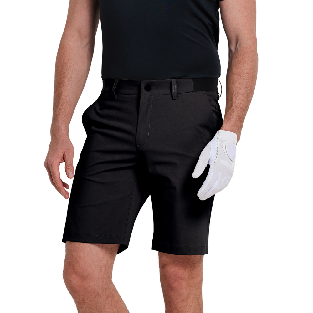 GoPlayer Men's Elastic Waist Quick Dry Shorts (Black) 2026