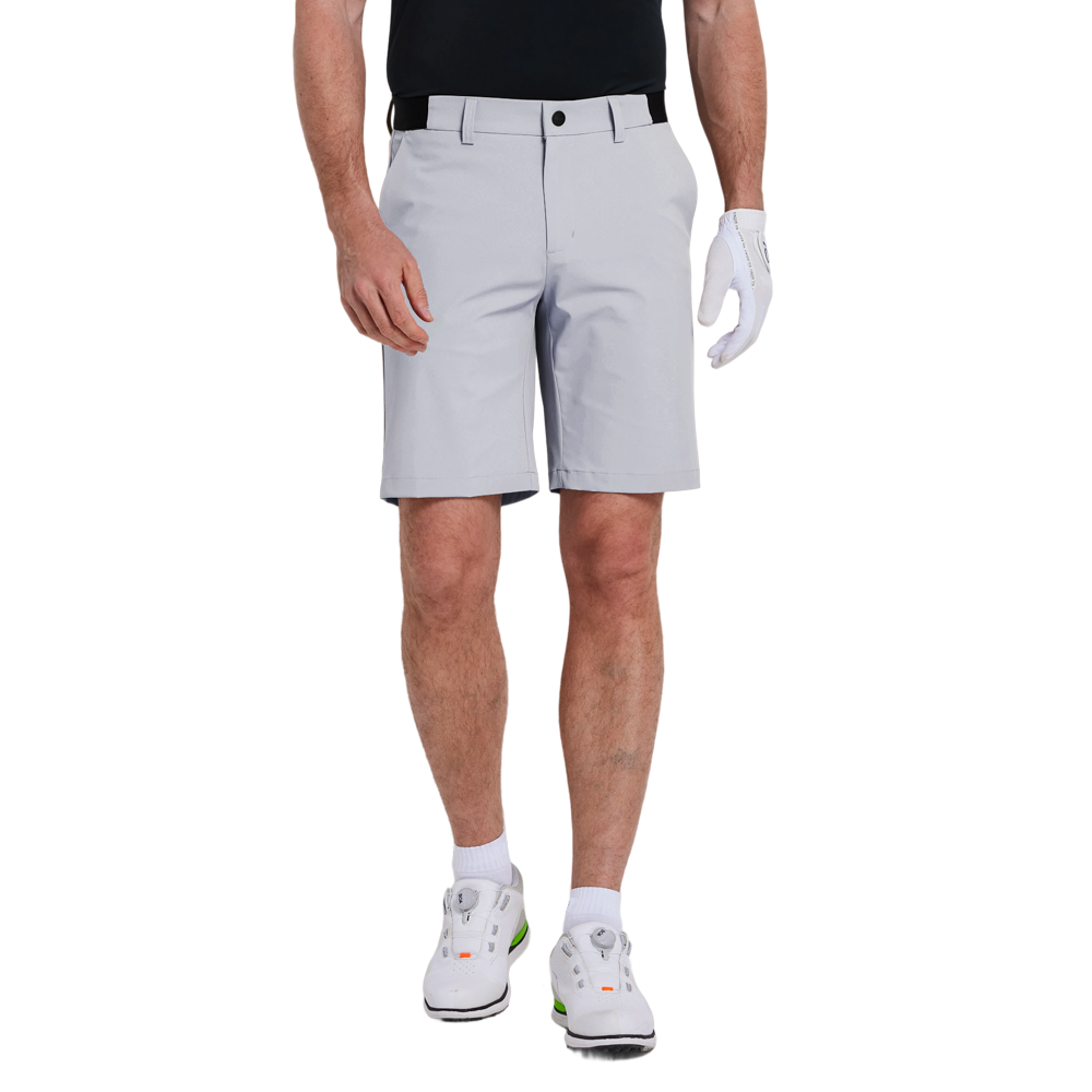 GoPlayer Men's Elastic Waist Quick Dry Shorts (Light Grey) 2026