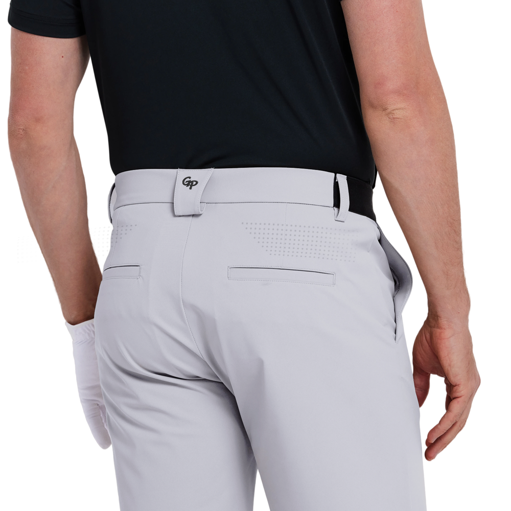 GoPlayer Men's Elastic Waist Quick Dry Shorts (Light Grey) 2026