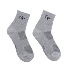 GoPlayer男竹炭氣墊中筒運動襪灰