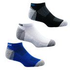 GoPlayer男竹炭氣墊運動短踝襪(白)