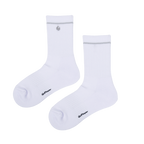 GoPlayer女高爾夫氣墊抗菌中筒襪(白)