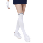 GoPlayer女膝上長筒襪(竹炭白黑)