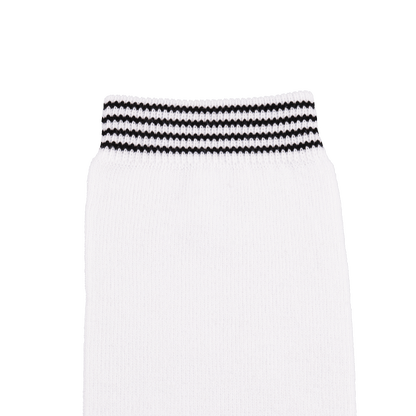 GoPlayer女膝上長筒襪(竹炭白黑)