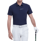 GoPlayer男輕薄超彈短袖上衣(藏青)