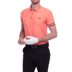 GoPlayer男輕薄超彈短袖上衣(橘)