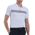 GoPlayer男彈性透氣短袖上衣(白)