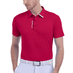 GoPlayer男彈性透氣短袖上衣(紅)